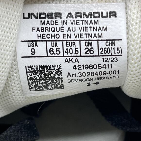 Under Armour Essential Runner Shoes Womens 9 Black Comfort Walking Sneakers - Picture 8 of 8